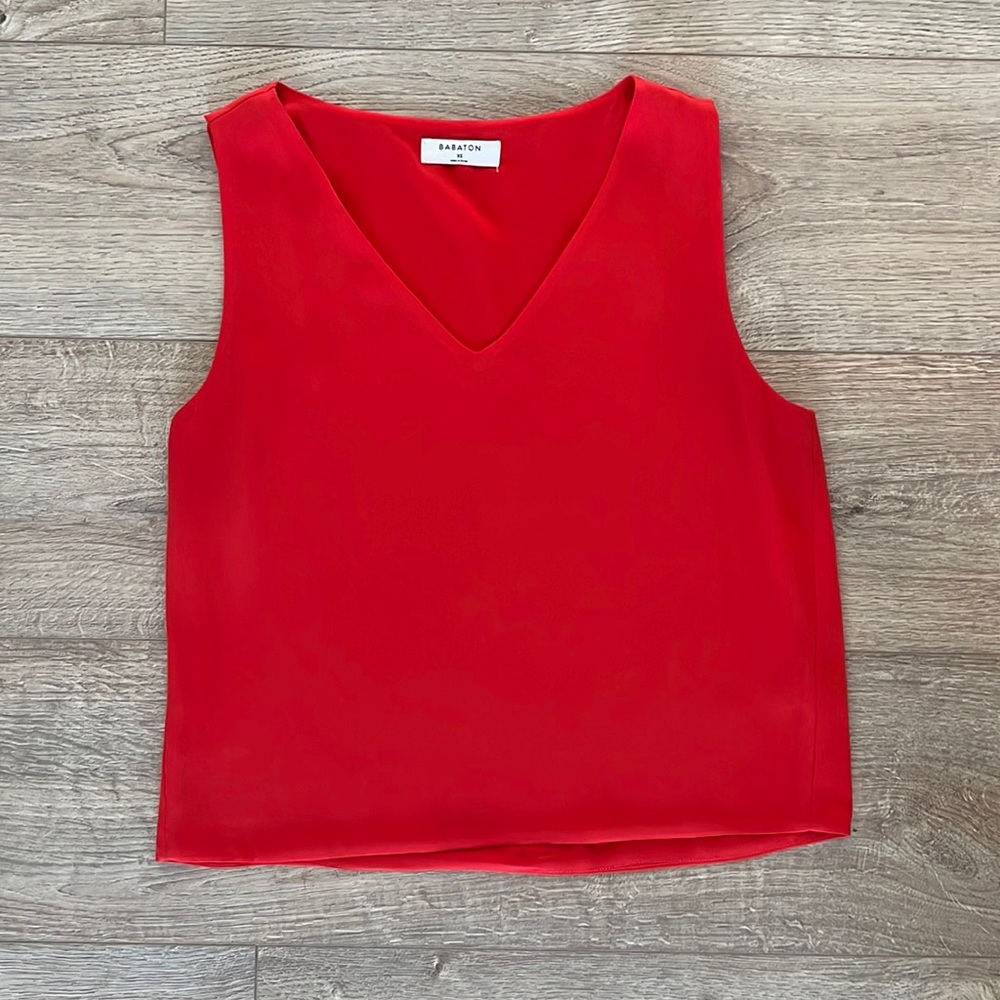 Aritzia Babaton Red Tank Top - perfect condition